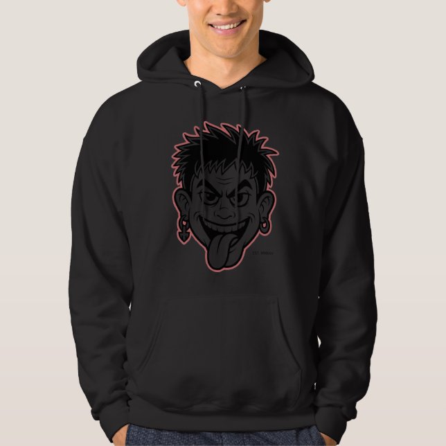 Veste À Capuche Psycho Rebel Face - Une expression de dessin sauva (Devant)