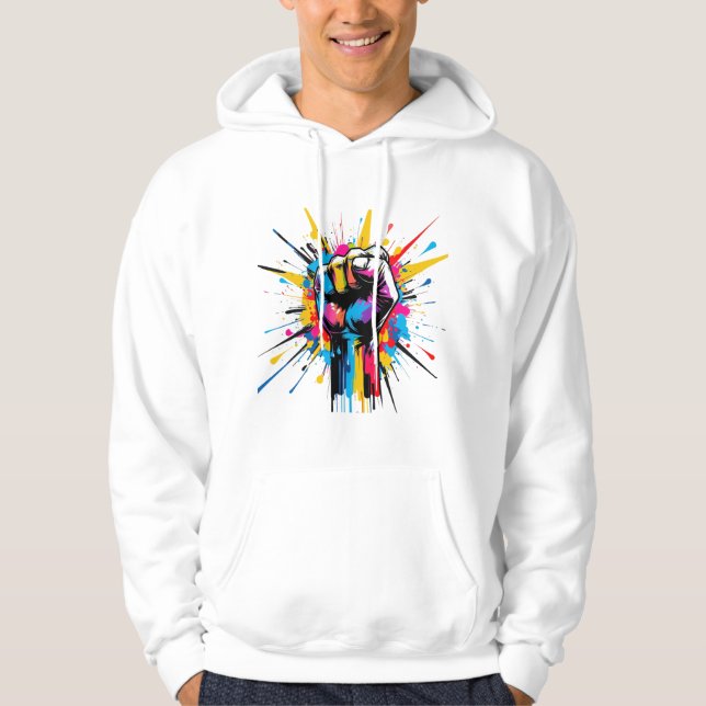 Veste À Capuche Puissance urbaine : Graffiti, première explosion (Devant)