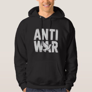 Veste À Capuche Puissant T-shirt "anti-guerre" avec Peace Dove