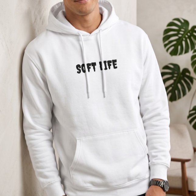 Veste À Capuche Pull à capuche blanc Soft Life pour hommes | Esthé (Créateur téléchargé)