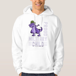 Veste À Capuche Purple Up Dinosaur Garçon Fier Mois Militaire Enfa