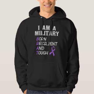 Veste À Capuche Purple Up Militaire Mois Enfant Je Suis Militaire