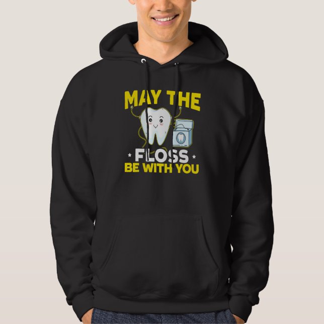 Veste À Capuche Que La Floss Soit Avec Vous Dentiste Dentistère De (Devant)