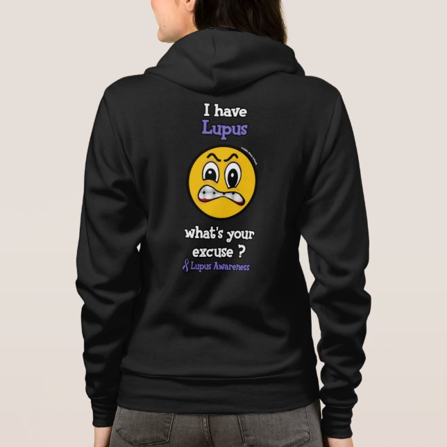 Veste À Capuche Quelle est votre excuse...Lupus (Dos)