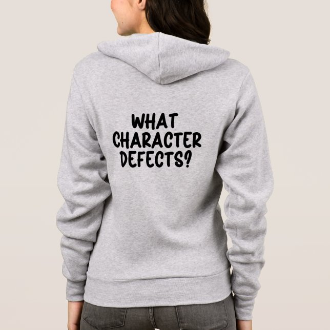 Veste À Capuche Quels Défauts de Caractère ? – Cadeau Drôle de Sob (Dos)