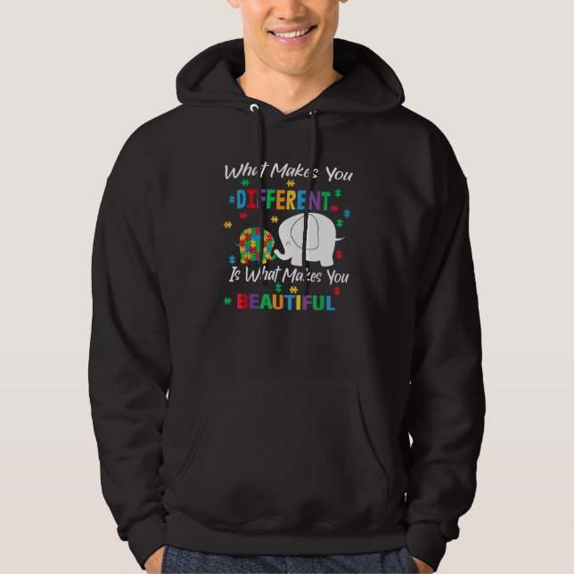 Veste À Capuche Qu'est-ce qui fait que l'enfant autiste différent  (Devant)