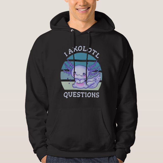 Veste À Capuche Questions axolotales (Devant)