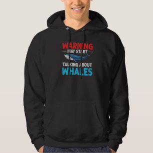 Veste À Capuche Queue de baleine bleue baleines à bosse citations
