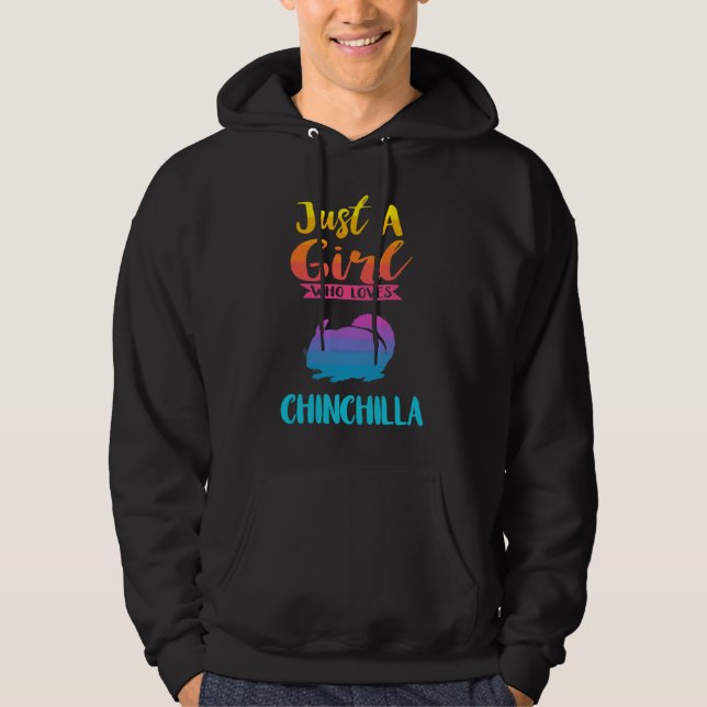 Veste À Capuche Qui aime Chinchilla (Devant)