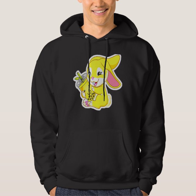 Veste À Capuche Rabbit Bunny Bae Buble Boba Tea Chinois Pâques De (Devant)