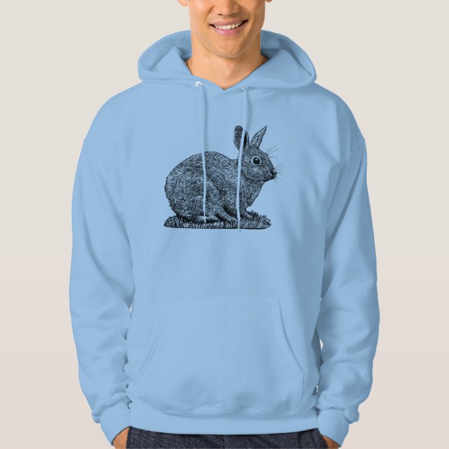 Veste À Capuche Rabbit - Stylet et dessin style encre (Devant)
