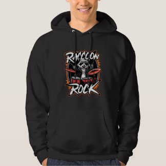 Veste À Capuche Raccoon Rock T-shirt - Funny Raccoon Cowboy Design