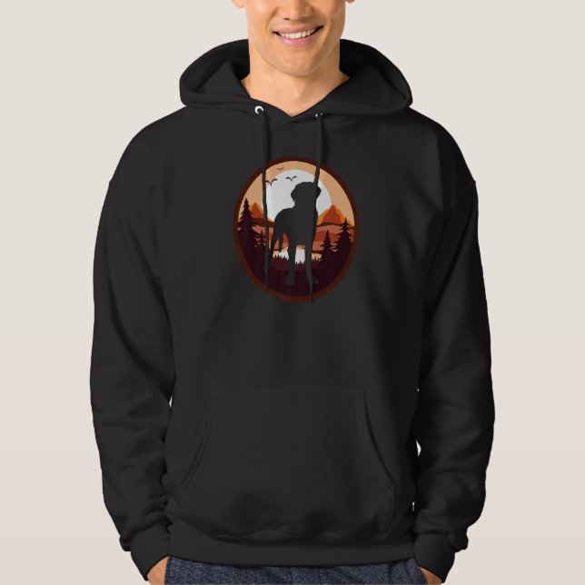 Veste À Capuche Race de chien Rottweiler 1 (Devant)