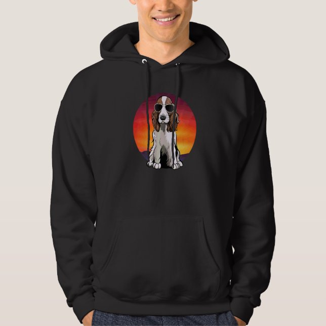 Veste À Capuche Race de chien Springer Spaniel anglais  1 (Devant)