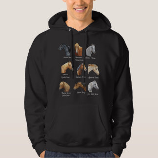 Veste À Capuche Races de chevaux Cadeau d'équitation pour