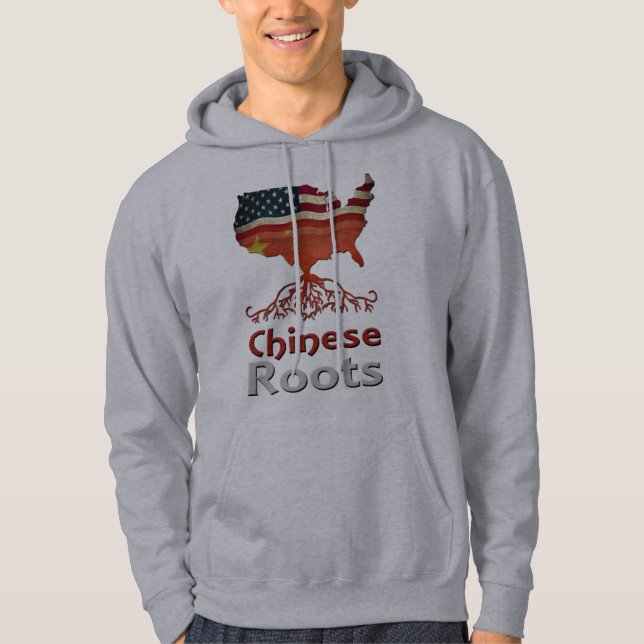 Veste À Capuche Racines chinoises américaines (Devant)