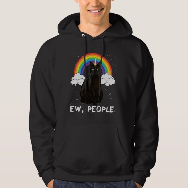 Veste À Capuche Rainbow Bombay Ew People Unicorn Chat (Devant)