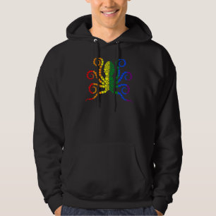Veste À Capuche Rainbow Octous Heart Lgbt Q mignon Gay pride anima