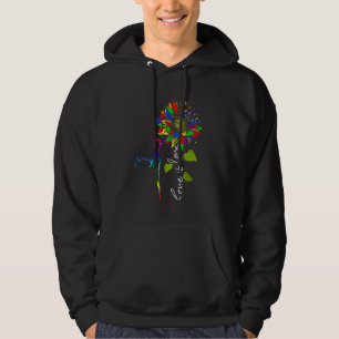 Veste À Capuche Rainbow Sunflower Chat Love Is Love Lgbt Gay Lesbi