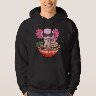Veste À Capuche Ramen Axolotl Kawaii Anime Nourriture Japonaise Fi