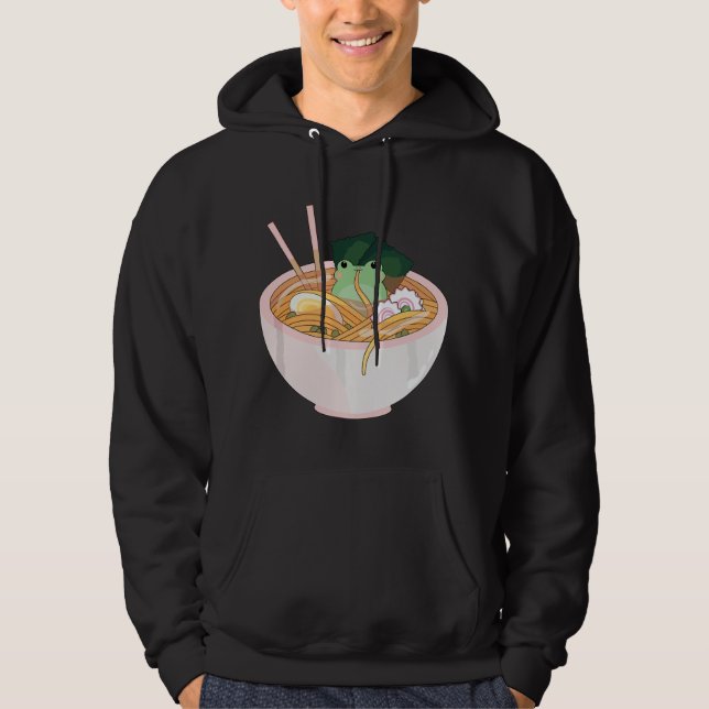 Veste À Capuche Ramen Grenouille Mignonne  (Devant)