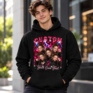 Veste À Capuche Rap Photo Personnalisé 90s