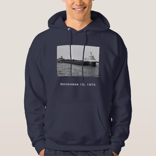 Veste À Capuche Rappelez-vous l'Edmund Fitzgerald (Devant)