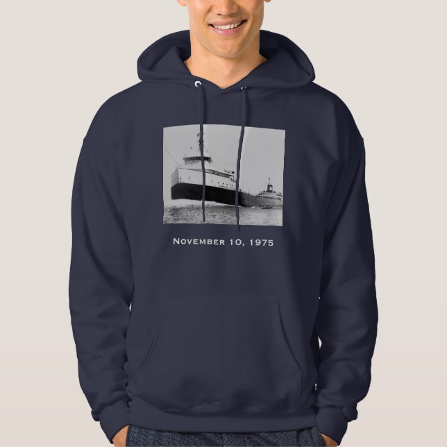 Veste À Capuche Rappelez-vous l'Edmund Fitzgerald (Devant)
