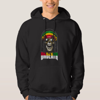 Veste À Capuche Rasta de crâne de reggae - Rastafarian Rastafari U