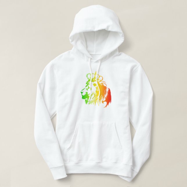 Veste À Capuche Rasta - Lion conquérant de Juda (Design devant)