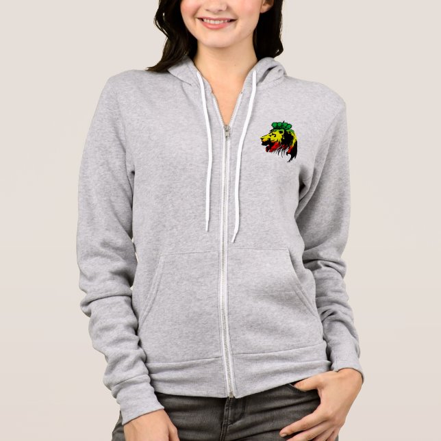 Veste À Capuche Rasta Lion de Juda (Devant)