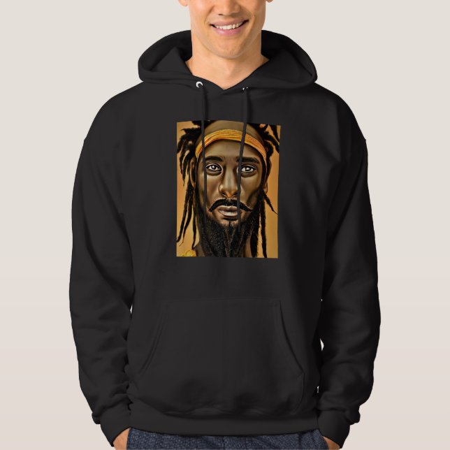 Veste À Capuche Rastaman Reggae Dub Jah Rasta design Premium_38 (Devant)