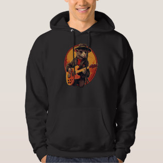 Veste À Capuche Rat guitariste cool avec guitare électrique pour g