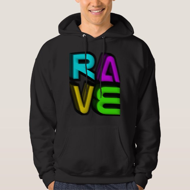 Veste À Capuche Rave 3D (Devant)