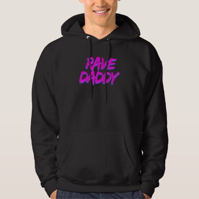Veste À Capuche Rave Daddy Techno Rave Festival Party EDM Danse Ba (Devant)