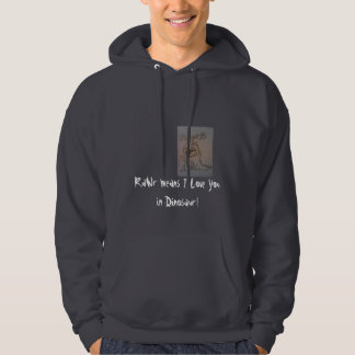 Veste À Capuche rawwrr, moyens de RaWr je t'aime dans le dinosaure
