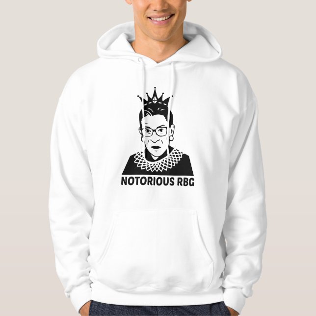 Veste À Capuche RBG NOIR - Ruth Bader Ginsburg (Devant)