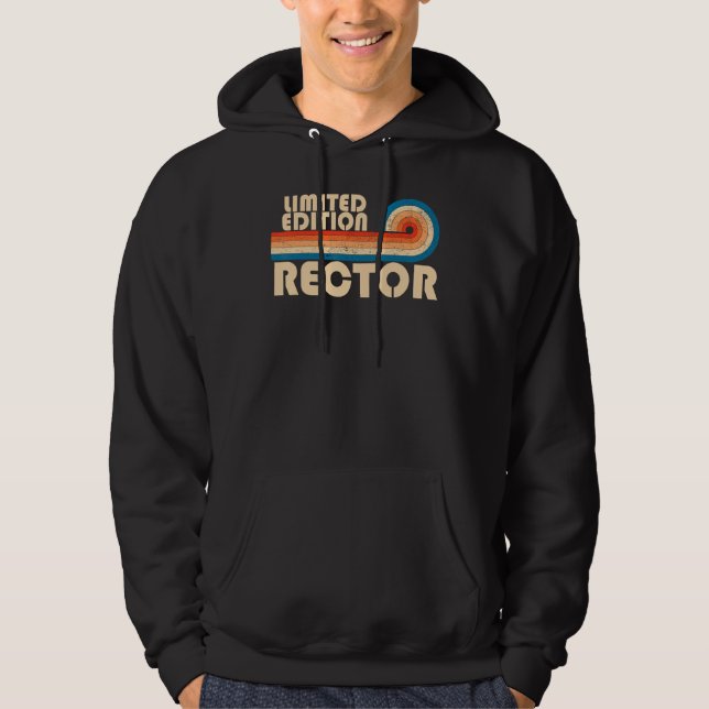 Veste À Capuche RECTOR Funny Titre de l'emploi Profession Annivers (Devant)