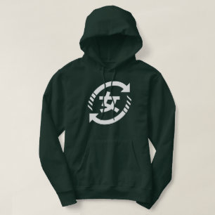 Veste À Capuche Recycler les filles japonaises SYMBOLE Kanji Nih