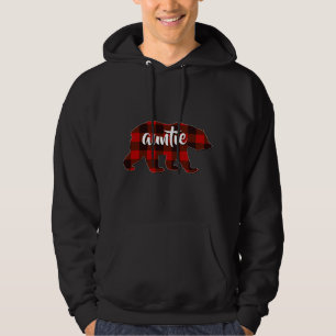Veste À Capuche Red Plaid Tante Buffalo Correspondant Famille Pyja