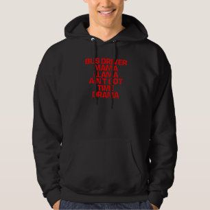 Veste À Capuche Red Saying Bus Driver Mama Llama Ain n'a pas le te