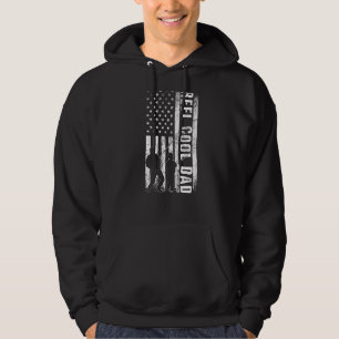 Veste À Capuche Reel Cool Papa Poisson Drapeau Américain Pêcheur P