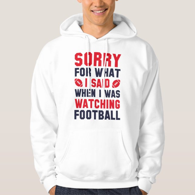 Veste À Capuche Regarder le football (Devant)
