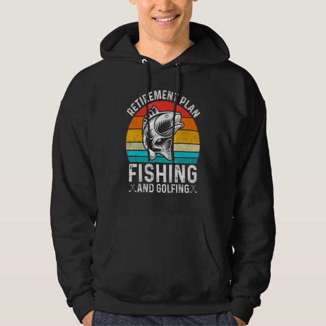 Veste À Capuche Régime De Retraite Pêche Et Golfing Pêcheur Gol (Devant)