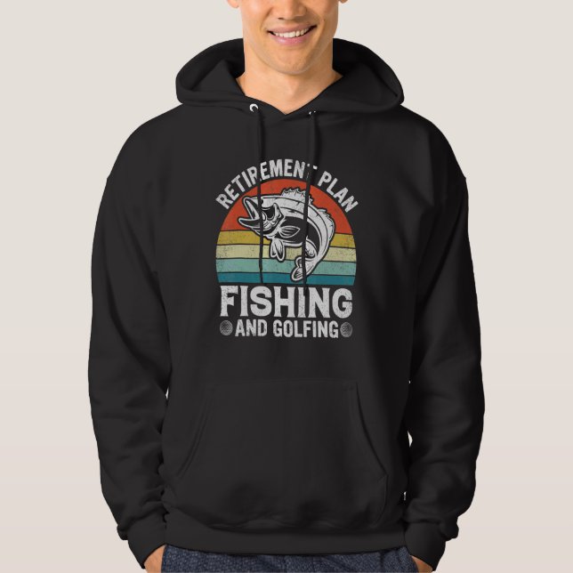 Veste À Capuche Régime De Retraite Pêche Et Golfing Pêcheur Gol (Devant)