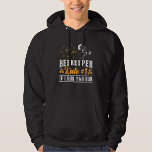 Veste À Capuche Règle de l'apiculteur 1 Si je cours vous courez Ab