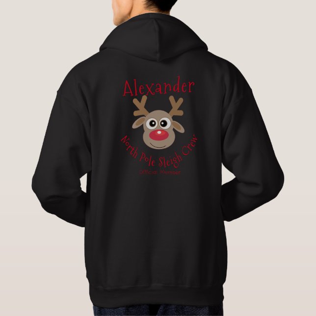 Veste À Capuche Reindeer Pôle Nord Sleigh Crew Fun Christmas (Dos)