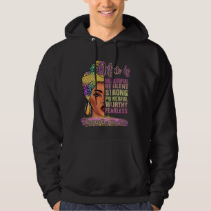 Veste À Capuche Reine Maman Noire Mélanine Afro Africaine Maman Fê