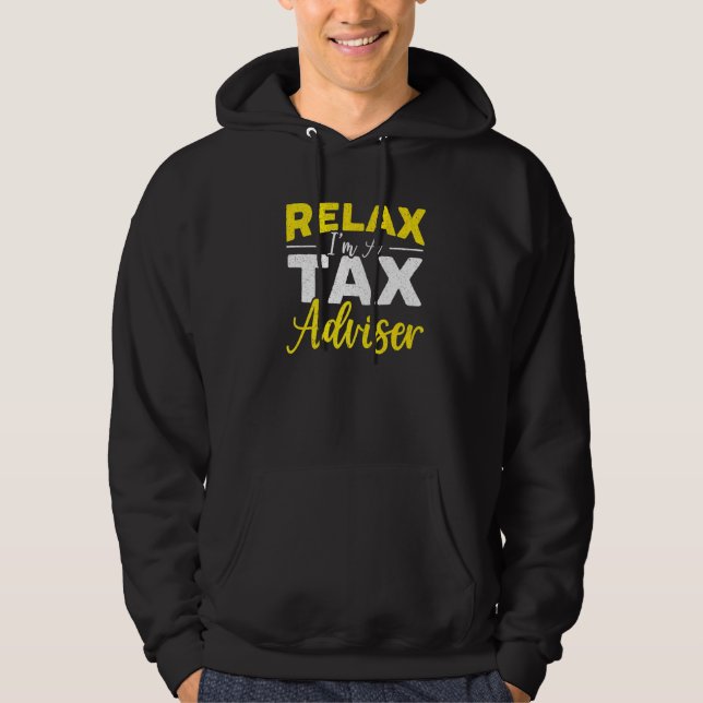 Veste À Capuche Relax je suis un conseiller fiscal Expert-Comptabl (Devant)