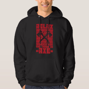 Veste À Capuche Relaxez-Vous Et Jetez Un X Pour Un Étrier Ax